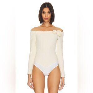 LPA Romola Bodysuit in Cannoli Cream